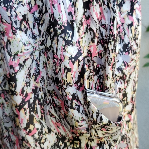 Satin like Really Cute Spaghetti Straps Dress with pockets Looks great on - Picture 3 of 8